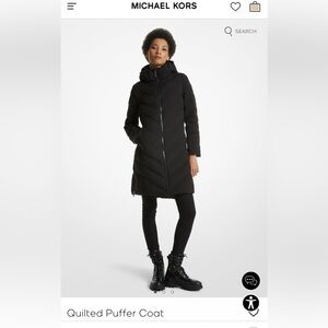 Michael korse quilted puffer coat
